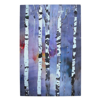 冬の森の小声 メタルプリント