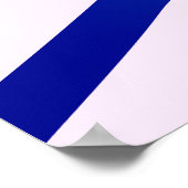 冬の森の影 - 青いミニマルな自然 ポスター (角)