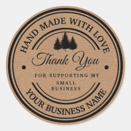 冬の森の手作り工芸紙 |感謝していあなた ラウンドシール