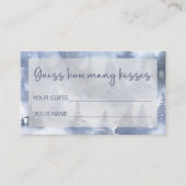 冬の森の推測キスブライダルゲーム エンクロージャーカード (正面)