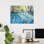 冬の森の散歩"私たち二人" ポスター (ホームオフィス)