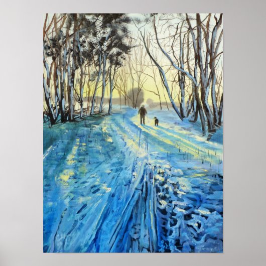 冬の森の散歩"私たち二人" ポスター (正面)
