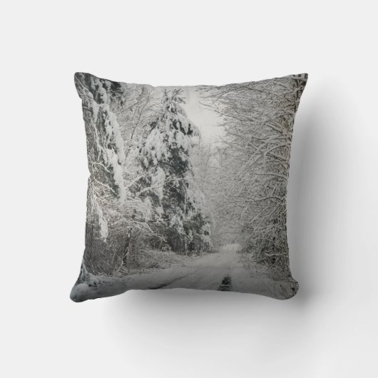 冬の森の旅 クッション (裏面)