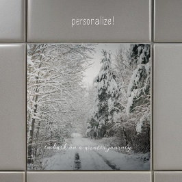 冬の森の旅 タイル