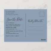 冬の森の日付はがきを保存 ポストカード (裏面)