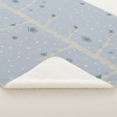 冬の森の木のクリスマスバード シェルパブランケット (3/4)