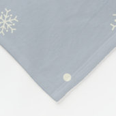 冬の森の木のクリスマスバード フリースブランケット (角)