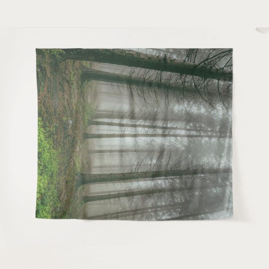 冬の森の木#11 タペストリー (正面(横))