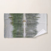 冬の森の木#18 バスタオルセット (ハンドタオル)