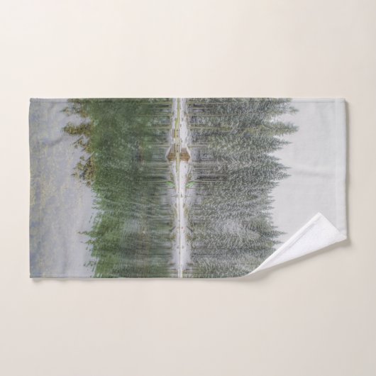 冬の森の木#18 バスタオルセット (ハンドタオル)