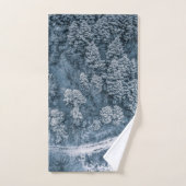 冬の森の木#20 バスタオルセット (ハンドタオル)