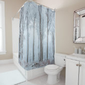 冬の森の木#21 シャワーカーテン (インサイチュ)