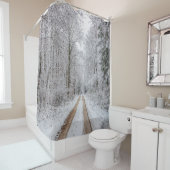 冬の森の木#22 シャワーカーテン (インサイチュ)