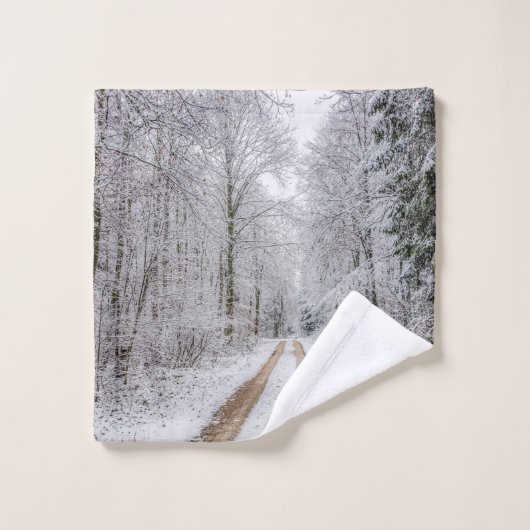 冬の森の木#22 バスタオルセット (ウォッシュタオル)