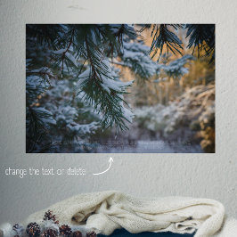 冬の森の松の木 ポスター