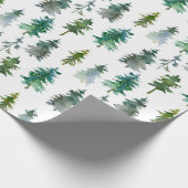 冬の森の松模様 ラッピングペーパー (角)