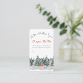 冬の森の森の動物の冒険が始まる エンクロージャーカード (スタンド正面)