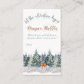 冬の森の森の動物の冒険が始まる エンクロージャーカード (正面)