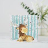 冬の森の森の森の森の森の森の中の森林の動物の友人 – 鹿 (スタンド正面)