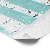 冬の森の森の森の森の森の森の中の森林の動物の友人 – 鹿 ポスター (コーナー)