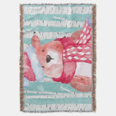 冬の森の森の森の森の森の森の森の森の森の森の森の森の仲間 – クマ スローブランケット (正面縦)