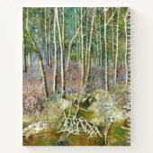 冬の森の水の絵画色 ノートブック (裏面)