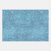 冬の森の水彩クリスマスフォレスト ラッピングペーパーシート (正面2)
