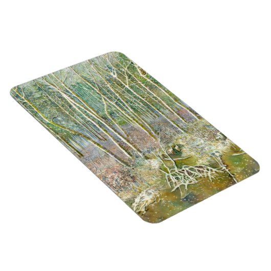 冬の森の水彩 マグネット (右側)