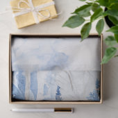 冬の森の水色ラブラドール犬 薄葉紙 (ギフト)