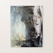 冬の森の狩人 ジョージ・ヘンリー・ダリー ジグソーパズル (縦)