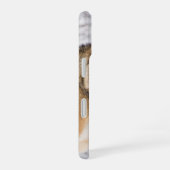 冬の森の狼 iPhone 16ケース (右側面)