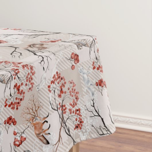 冬の森の生物 テーブルクロス (インサイチュ)