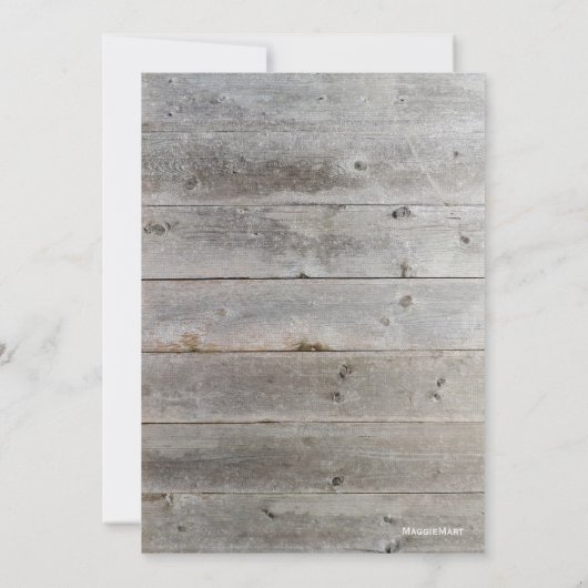 冬の森の男の子カントリー狼の鹿の赤ちゃんシャワー 招待状 (裏面)