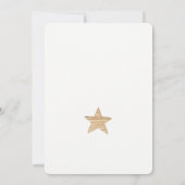 冬の森の白い自然の水彩ベビーシャワー 招待状 (裏面)