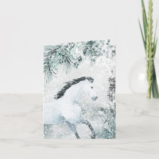 冬の森の白馬を爆破 シーズンカード (正面)