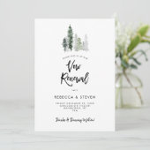 冬の森の素朴な誓い更新招待状 招待状 (スタンド正面)