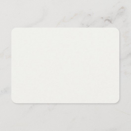 冬の森の結婚詳細カード エンクロージャーカード (裏面)