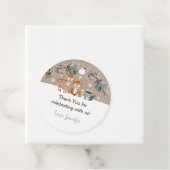 冬の森の緑の赤ちゃんシャワー フェイバータグ (インサイチュ)