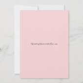 冬の森の花びらの霜が降りた結婚 招待状 (裏面)