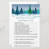 冬の森の赤ちゃんシャワーをどれだけ知っているか (正面/裏面)