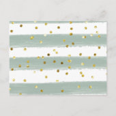 冬の森の赤ちゃんシャワーブックベビーカード インビテーションポストカード (裏面)