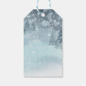 冬の森の赤ちゃんシャワー ギフトタグ (裏面)
