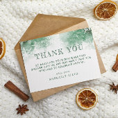 冬の森の赤ちゃん感謝していシャワーあなた サンキューカード