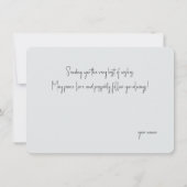 冬の森の雪に覆われた小道 カード (裏面)