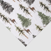 冬の森の雪のトウヒの木とボロ 薄葉紙 (詳細)