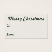 冬の森の雪のヴィンテージクリスマストインデナー (裏面)