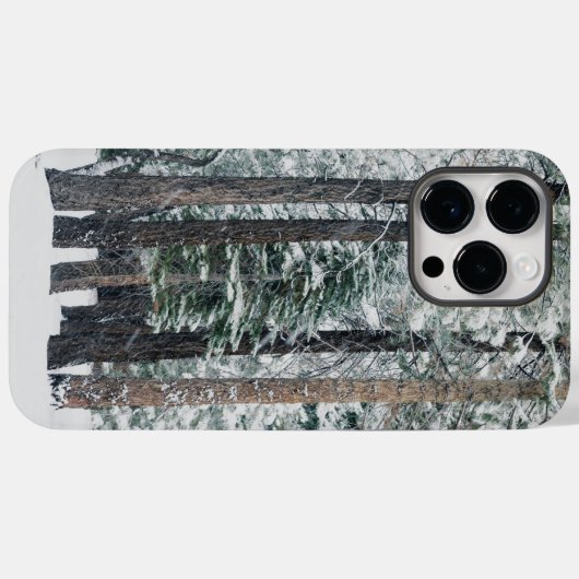 冬の森の雪の木 Case-Mate iPhoneケース (裏面 (横))