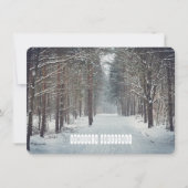 冬の森の雪景色 シーズンカード (正面)