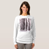 冬の森の雪景色 Tシャツ (正面フル)
