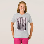 冬の森の雪景色Tシャツ Tシャツ (正面フル)